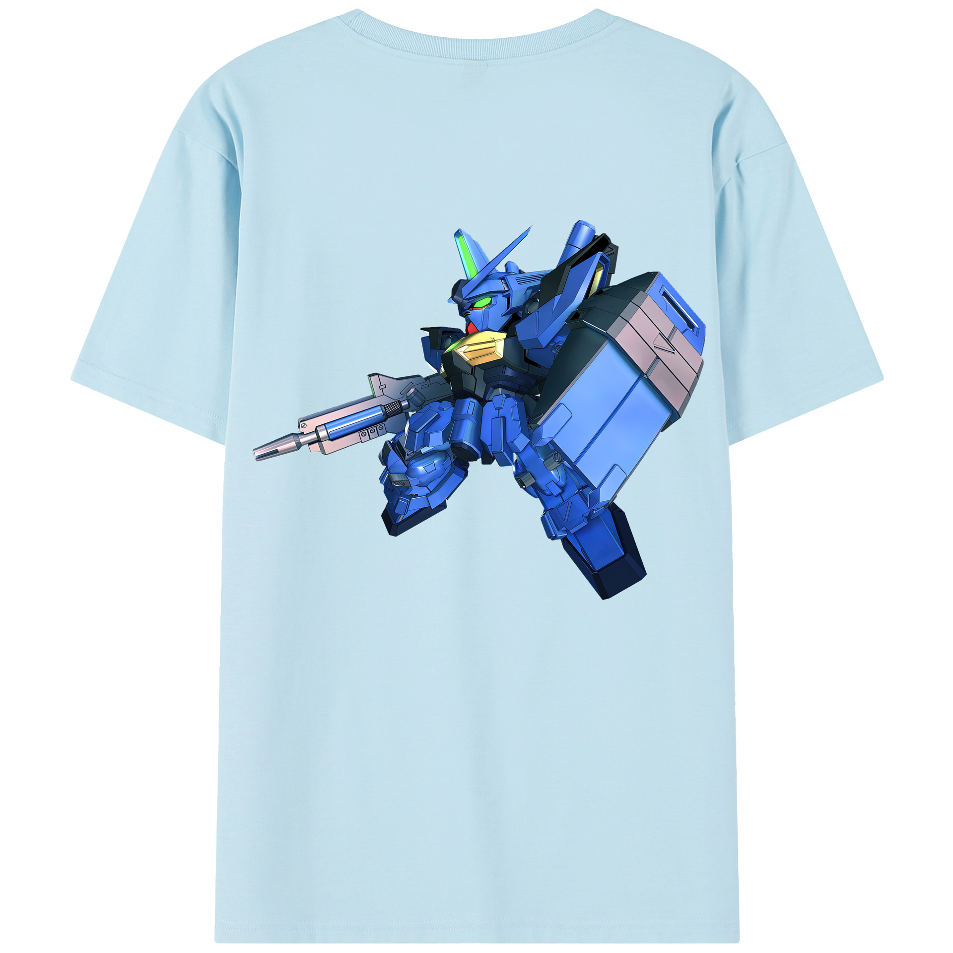 （画像用） 機動戦士ガンダム Mobile Suit Gundam 綿100％半袖Tシャツ（背面プリント）